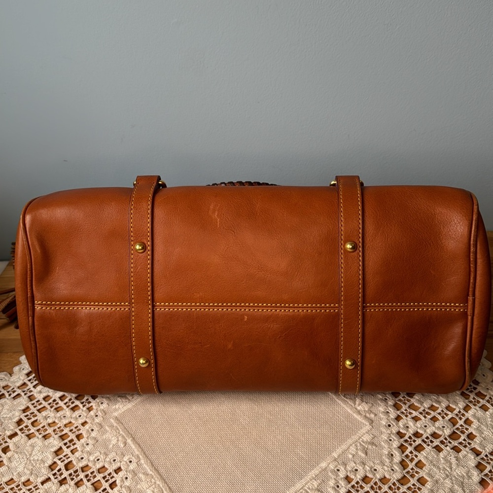 Dooney and Bourke Florentine Tasseled Satchel Handbag - Picture 12 of 13